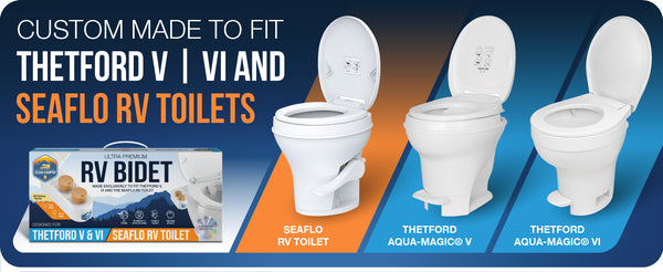 Clean Camper Thetford V, VI & SeaFlo Custom RV Bidet